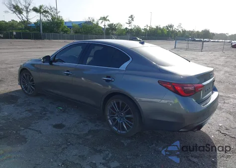 2019 Infiniti Q50 3.0T Red Sport 400 from USA, damaged, VIN JN1FV7AP8KM760675